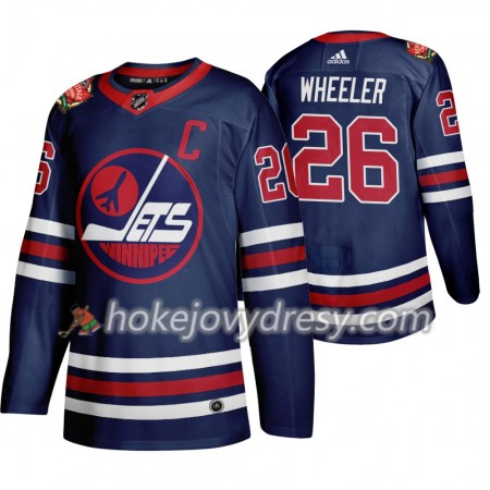 Pánské Hokejový Dres Winnipeg Jets Blake Wheeler 26 Adidas 2019 Heritage Classic Navy Authentic